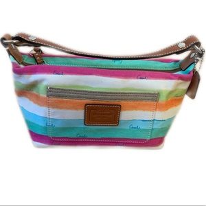 Colorful small Coach handbag